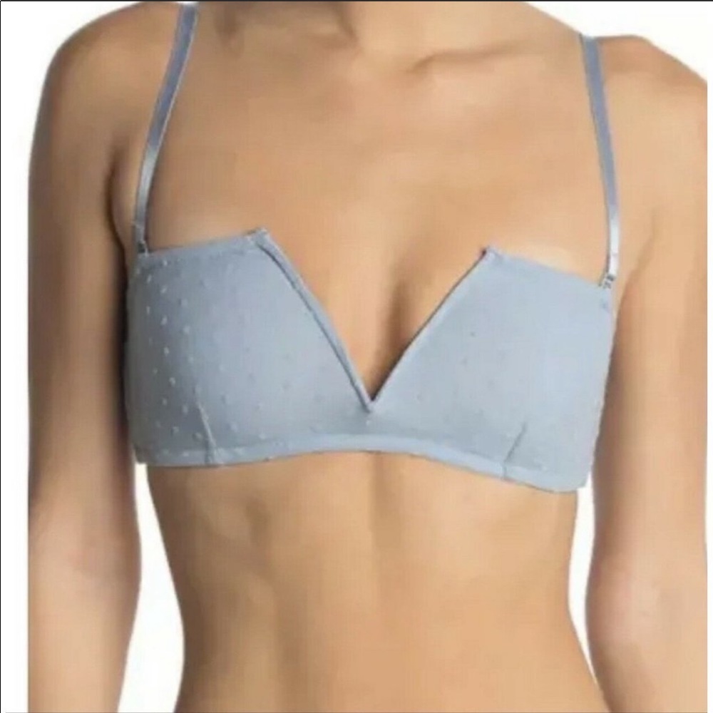 Free People Sierra Rain Swiss Dot Mesh Bandeau S